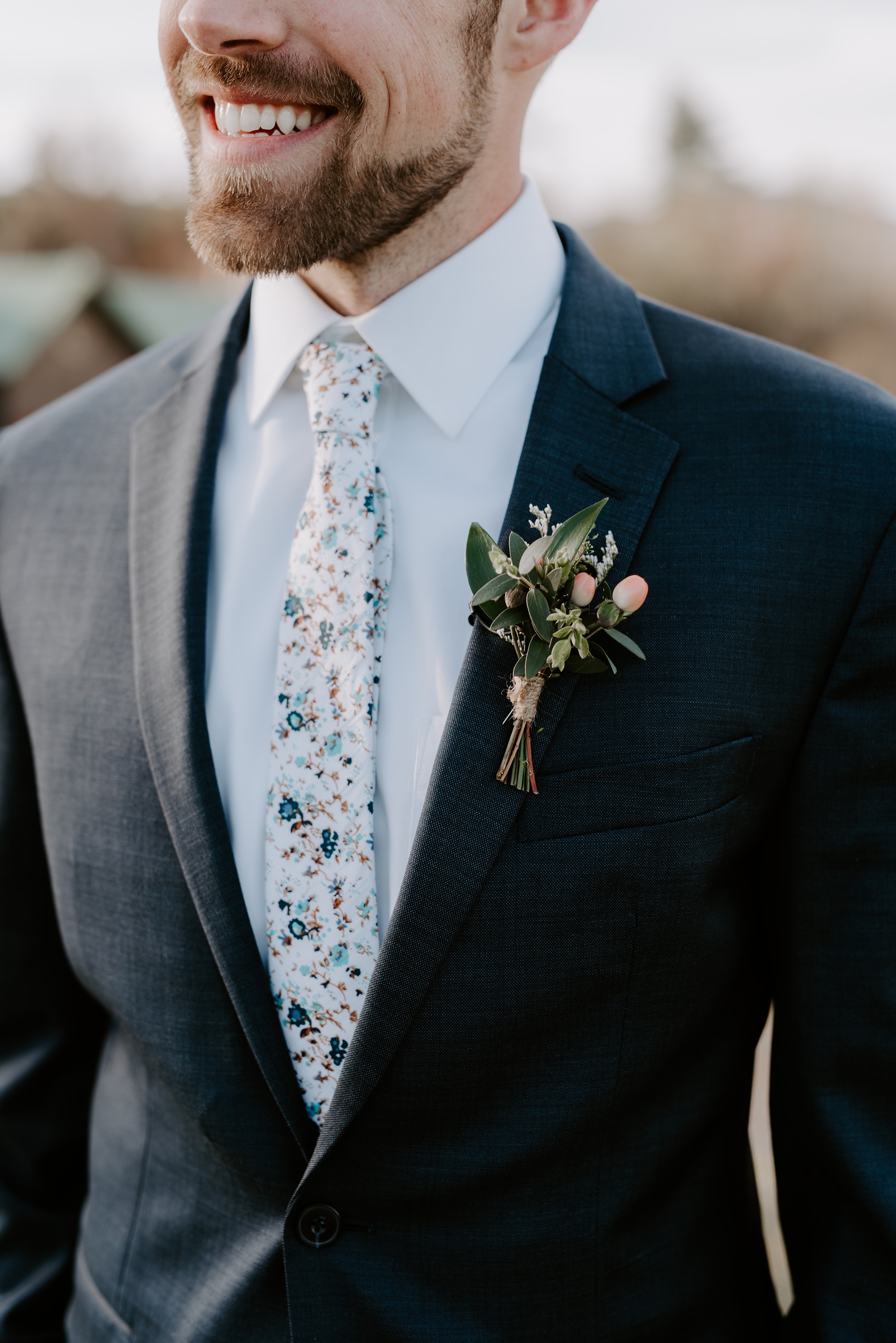 mountain top inn wedding boutonniere by sweet annie floral design