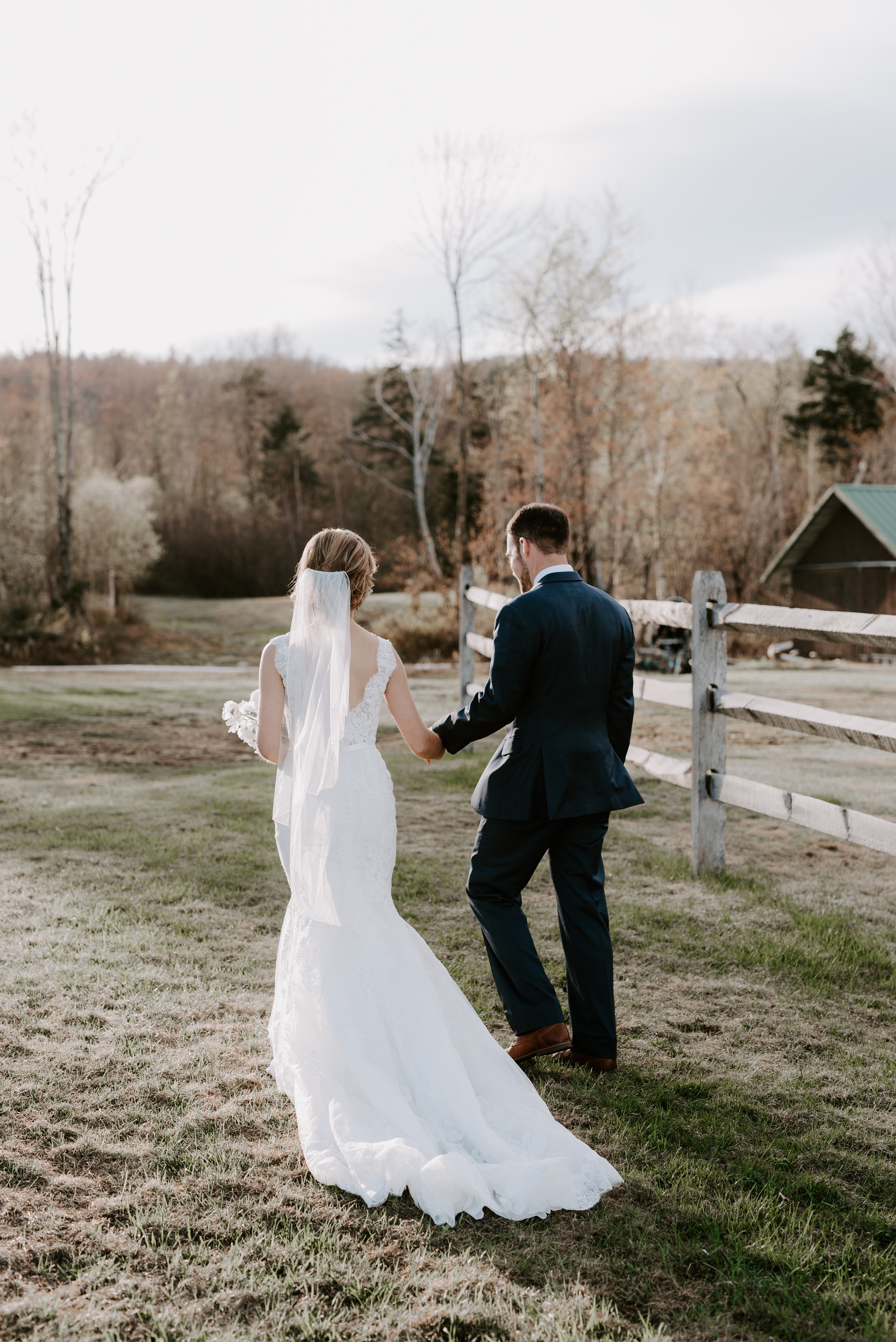 mountain top inn wedding bride and groom portraits