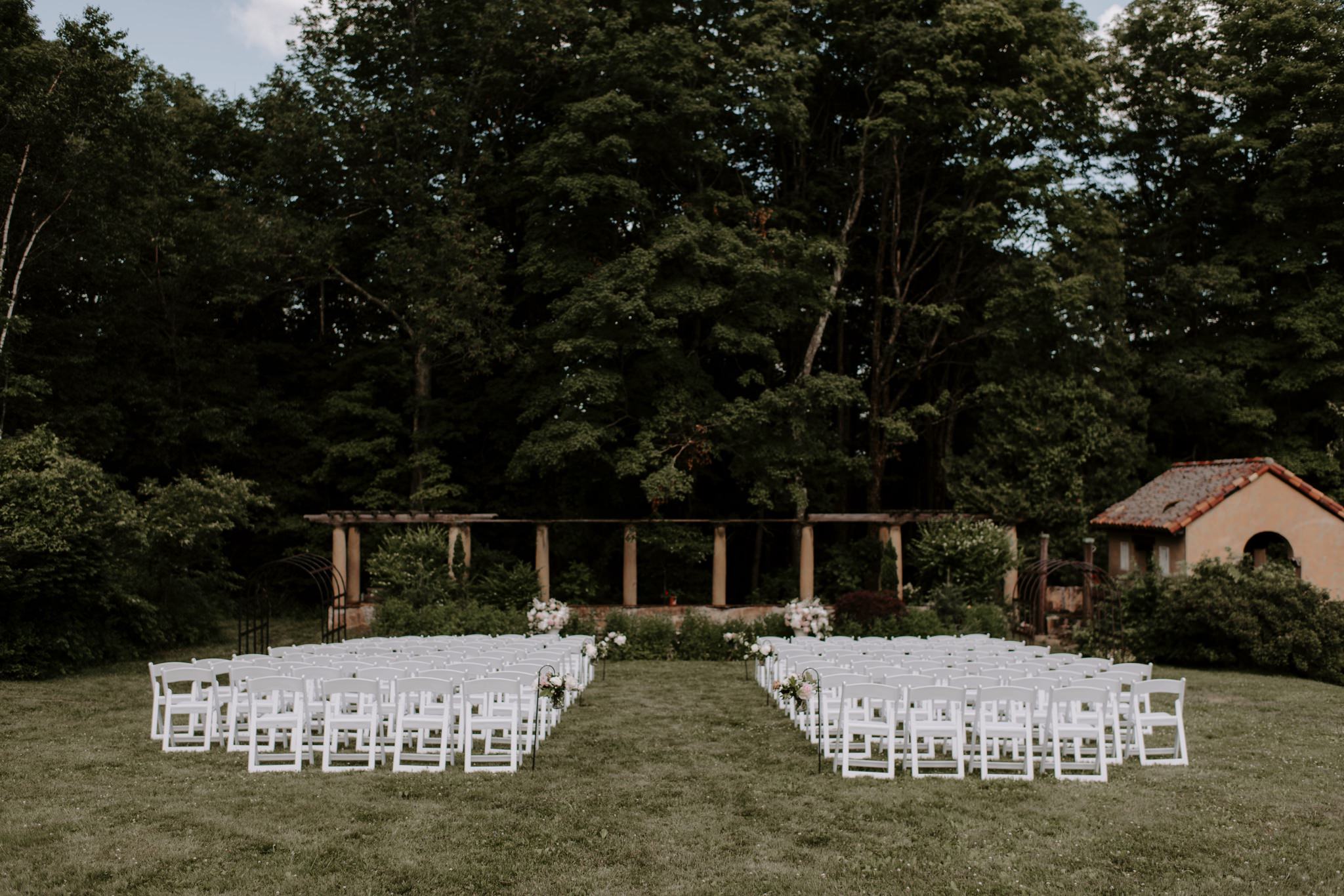 aldworth manor wedding tea house ceremony